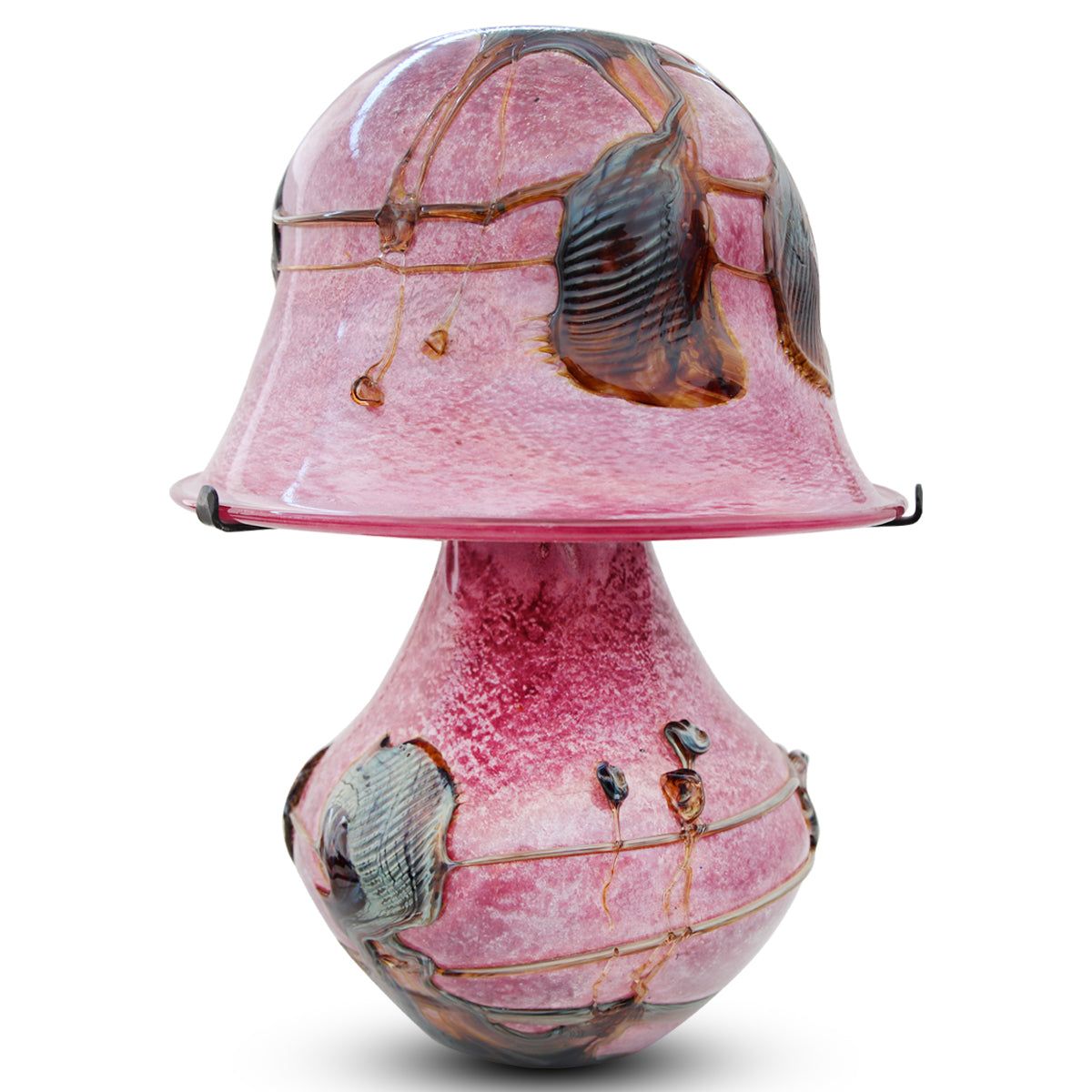 Jean-Claude Novaro- Handmade Glass "Large Pink Lamp"