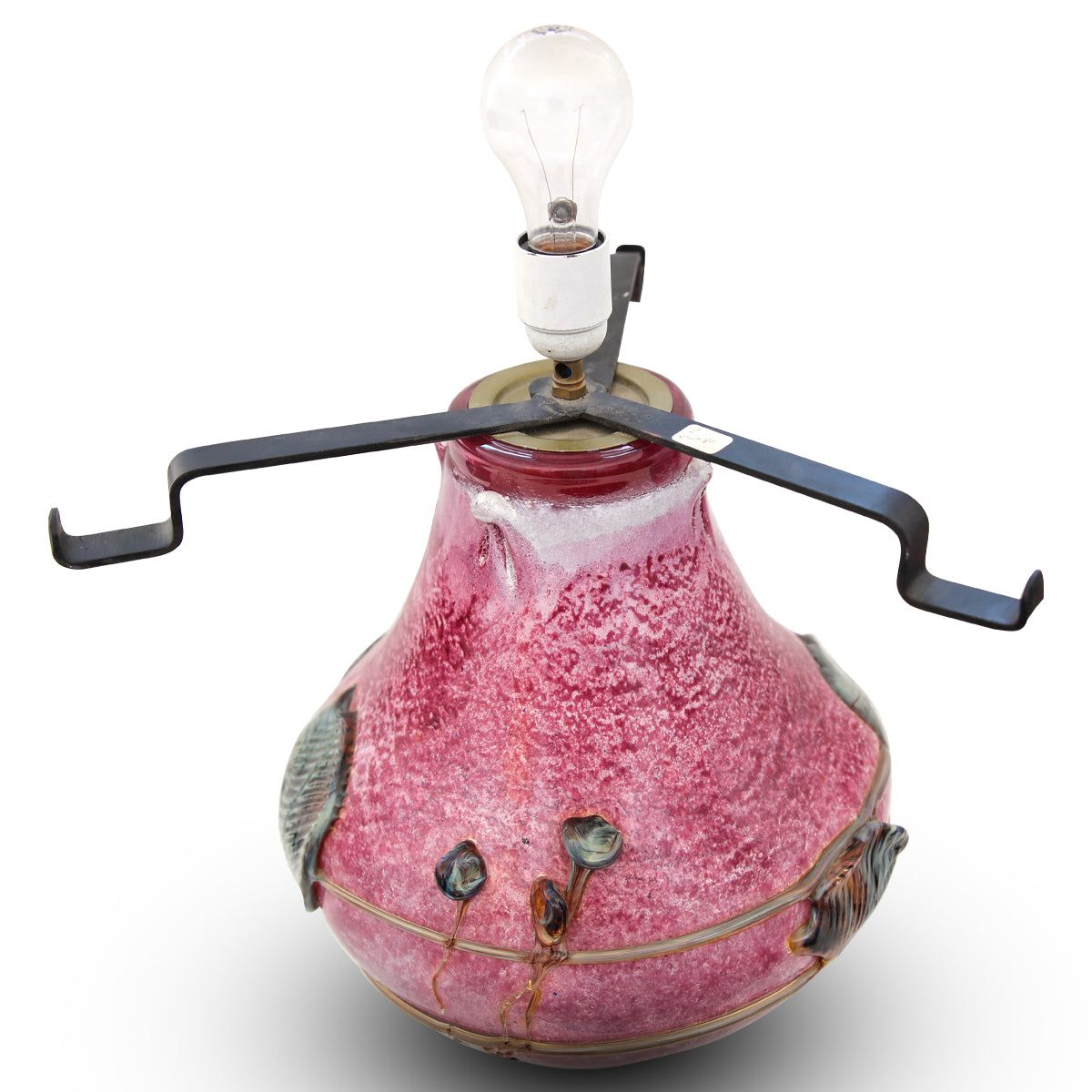 Jean-Claude Novaro- Handmade Glass "Large Pink Lamp"