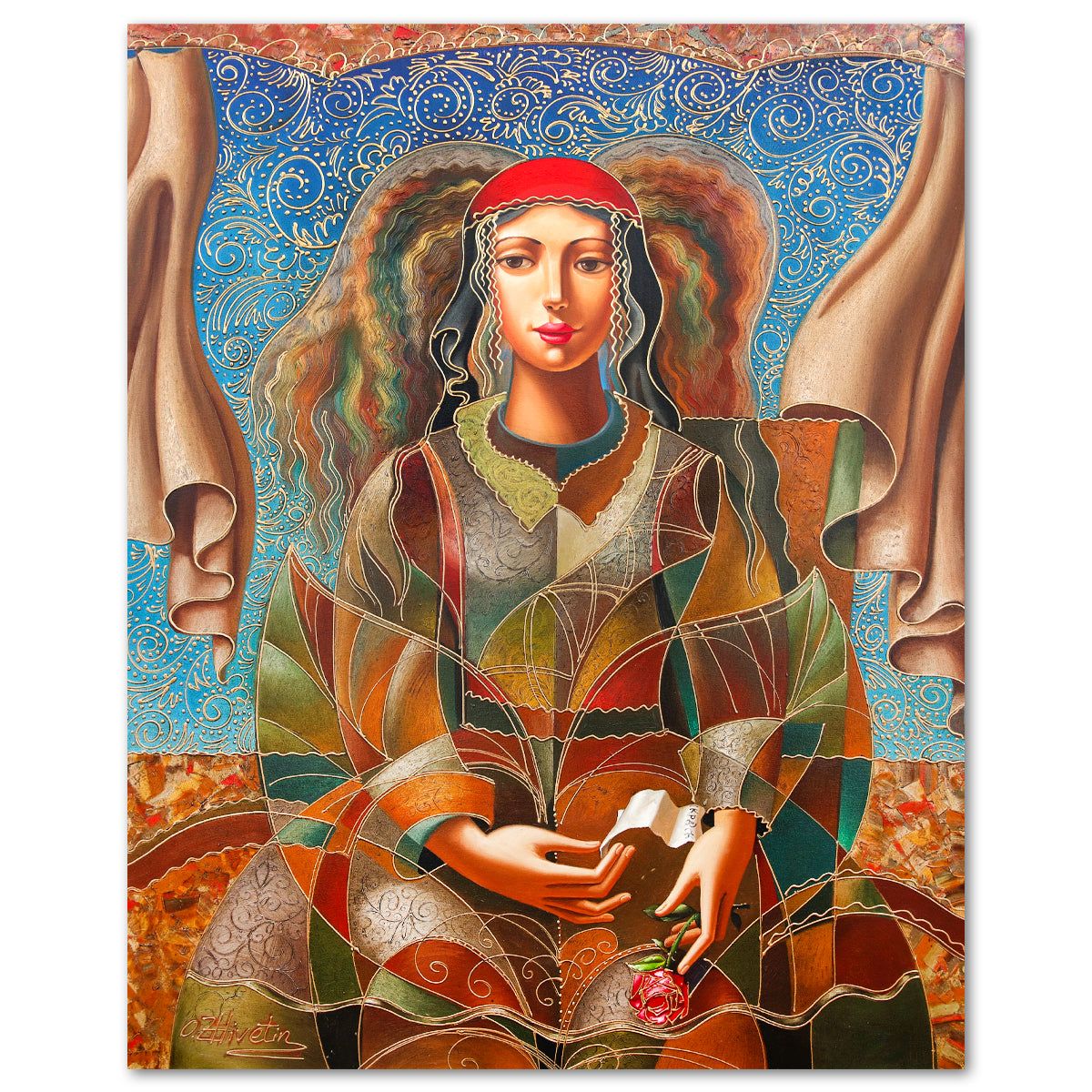 Oleg Zhivetin- Original Oil on Canvas "Promising Letter"