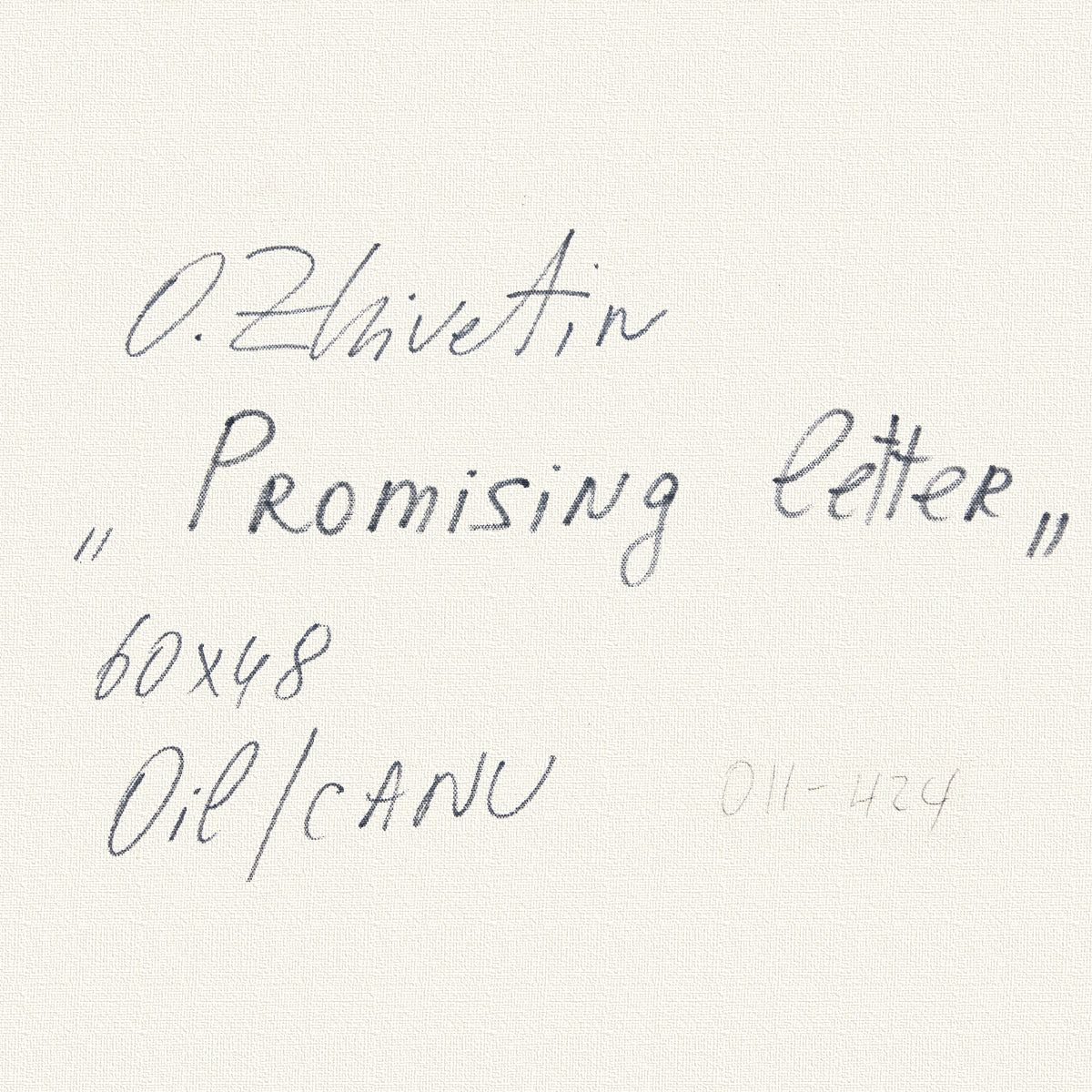 Oleg Zhivetin- Original Oil on Canvas "Promising Letter"