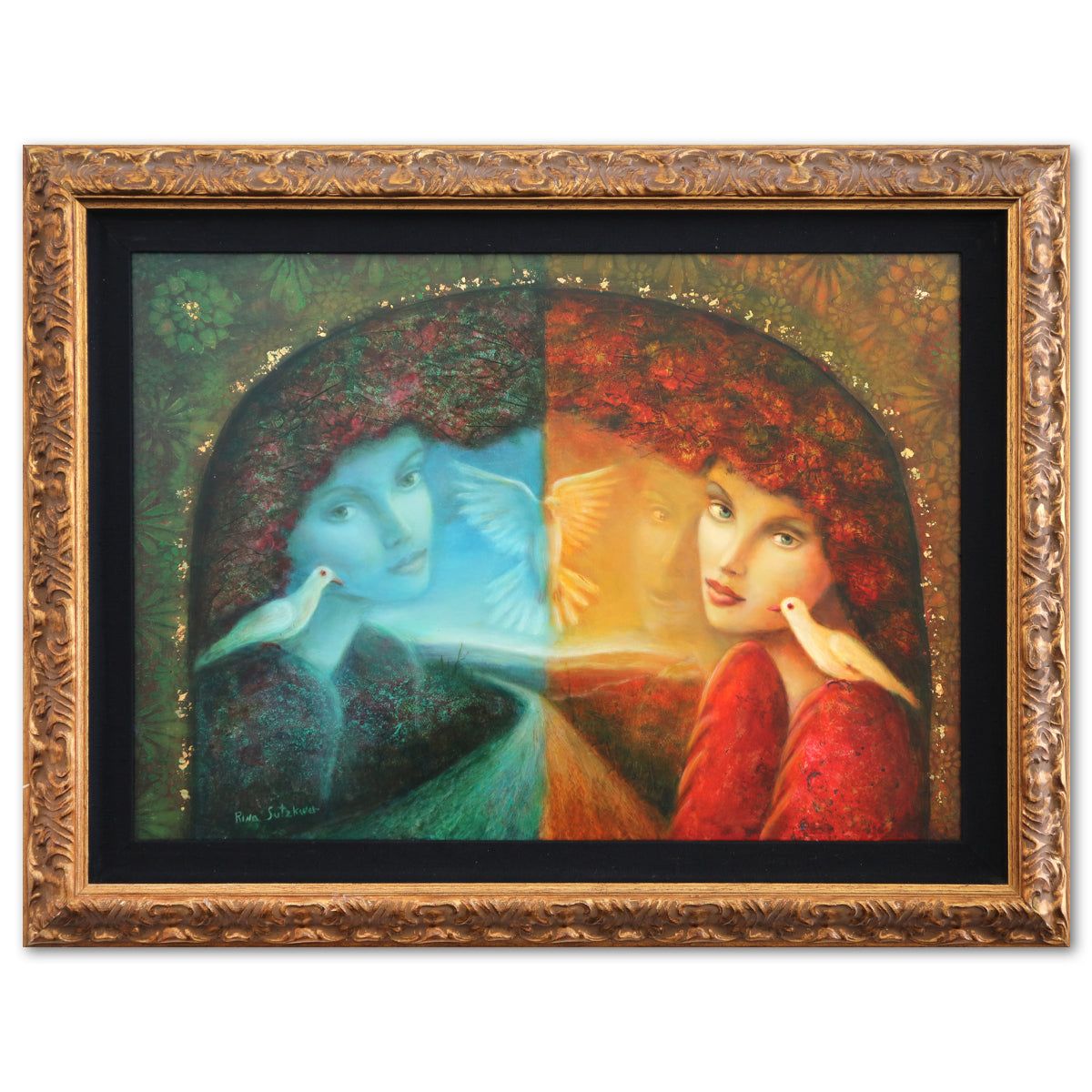 Rina Sutzkever- Oil on Masonite "Day and Night"