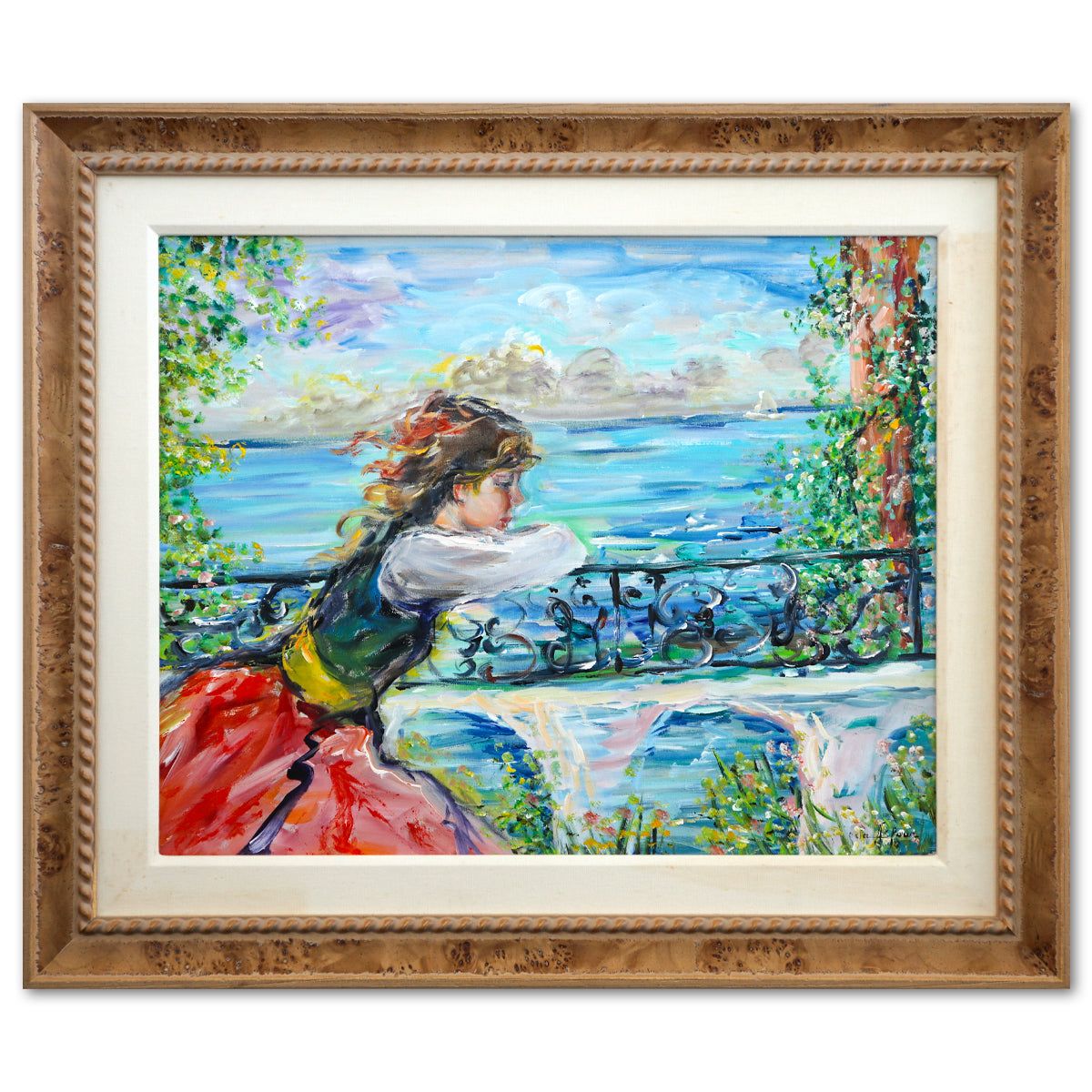 Rita Asfour- Original Oil Painting "Venetian View"