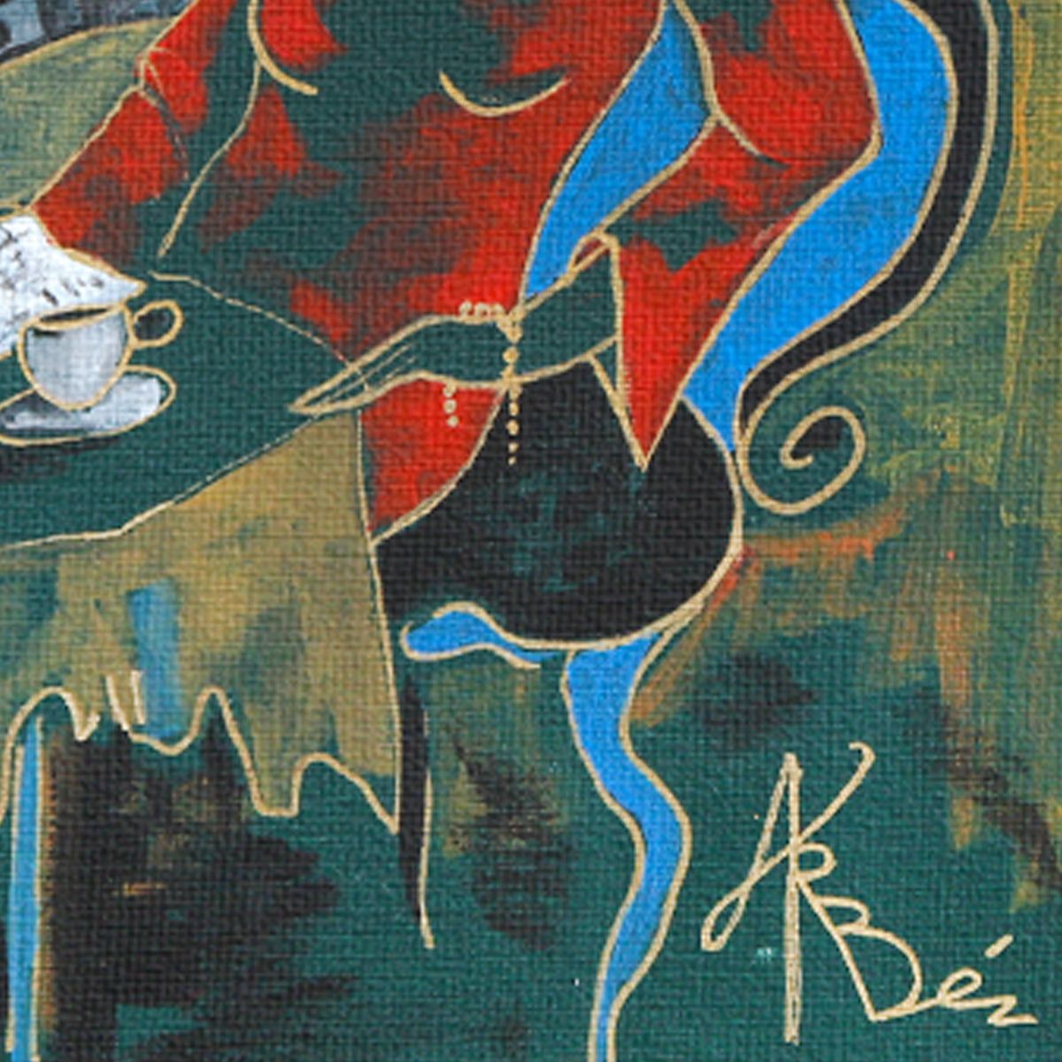 Arbe- Original Painting "Sidewalk Cafe"