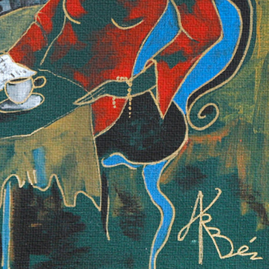 Arbe- Original Painting "Sidewalk Cafe"