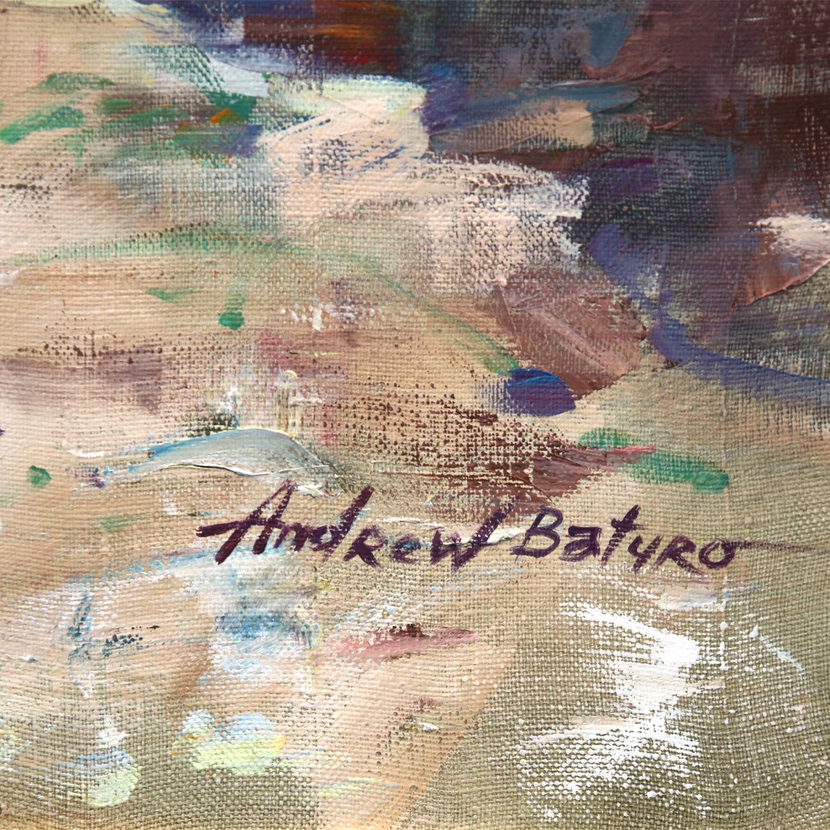 Andres Baturo- Original Oil on Canvas "By the Sea"