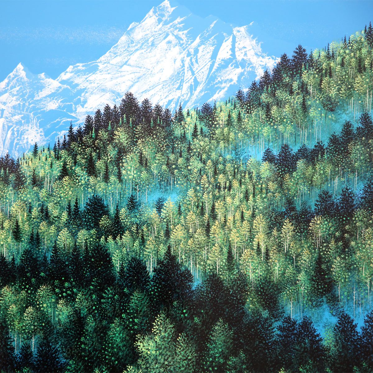 Jon Rattenbury- Original Oil on Board "Aspen Heights"