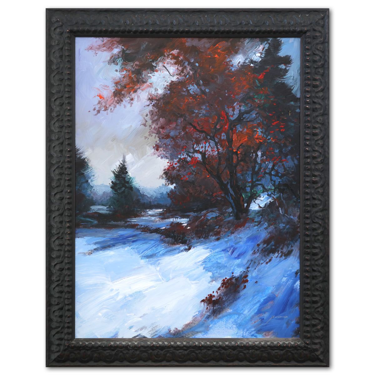 Michael Schofeeld- Original Oil on Canvas "Winter's Arrival"