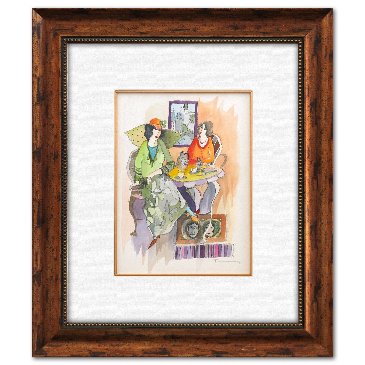 Itzchak Tarkay- "Tea Time"