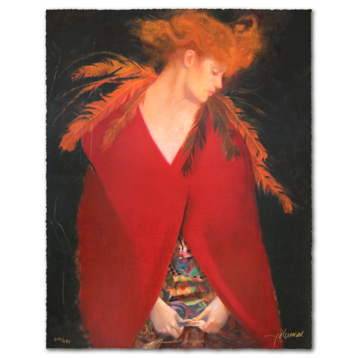 Felix Mas- Serigraph "Scarlet Cloak"