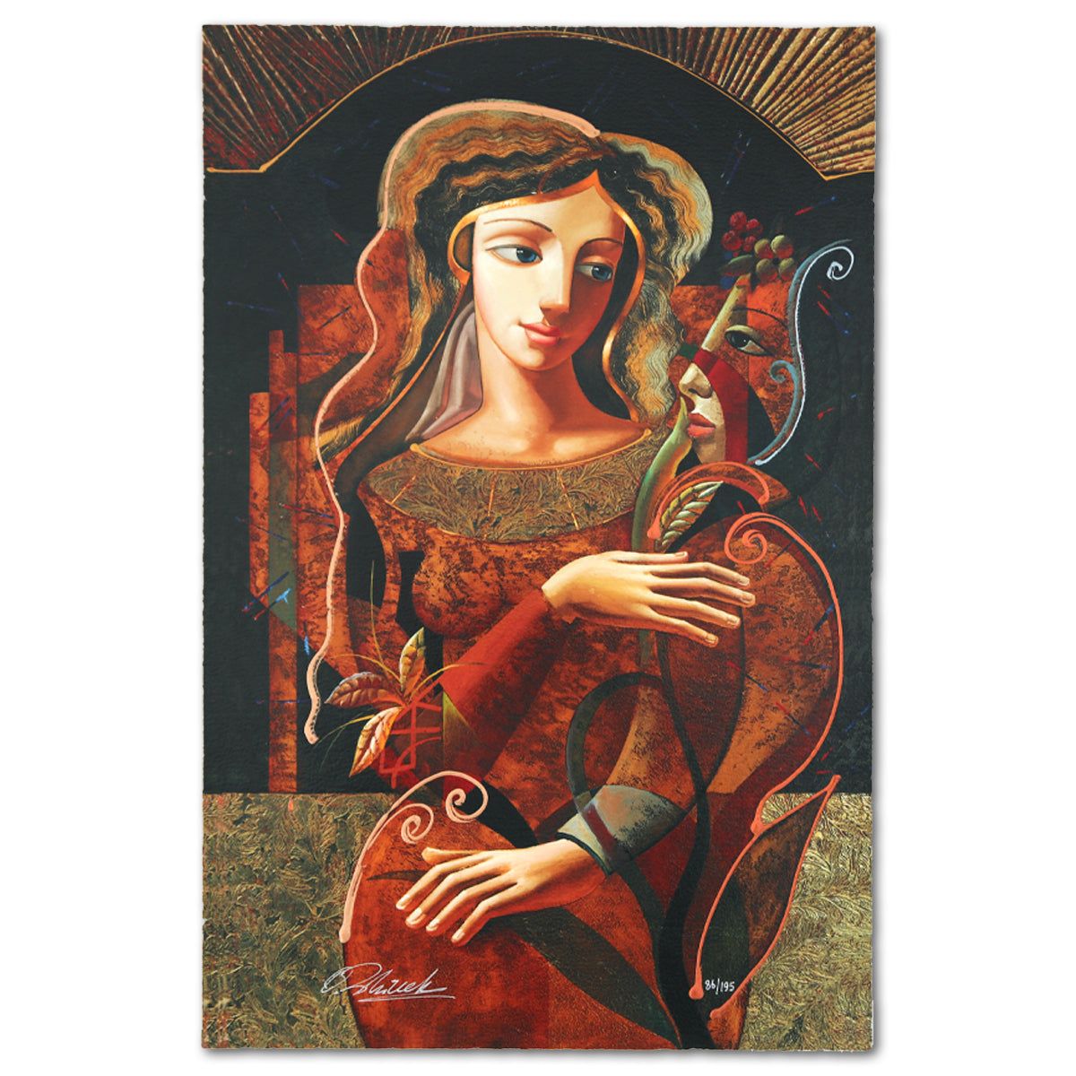 Oleg Zhivetin- Silkscreen "Her Flower"