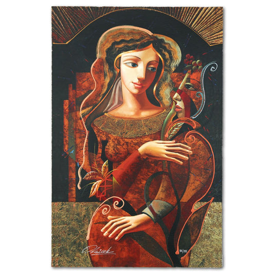 Oleg Zhivetin- Silkscreen "Her Flower"