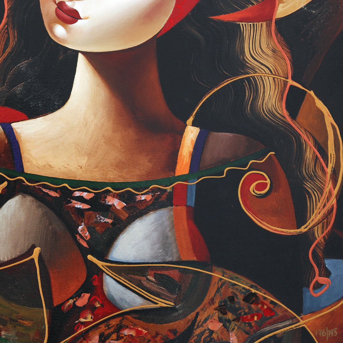 Oleg Zhivetin- Silkscreen "Invitation Under the Moon"