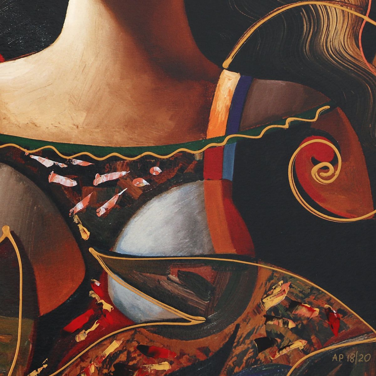 Oleg Zhivetin- Silkscreen "Invitation Under the Moon"