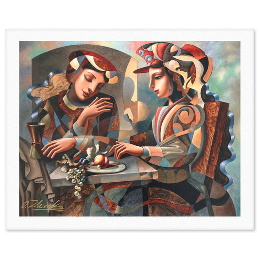 Oleg Zhivetin- Silkscreen "At the Table"