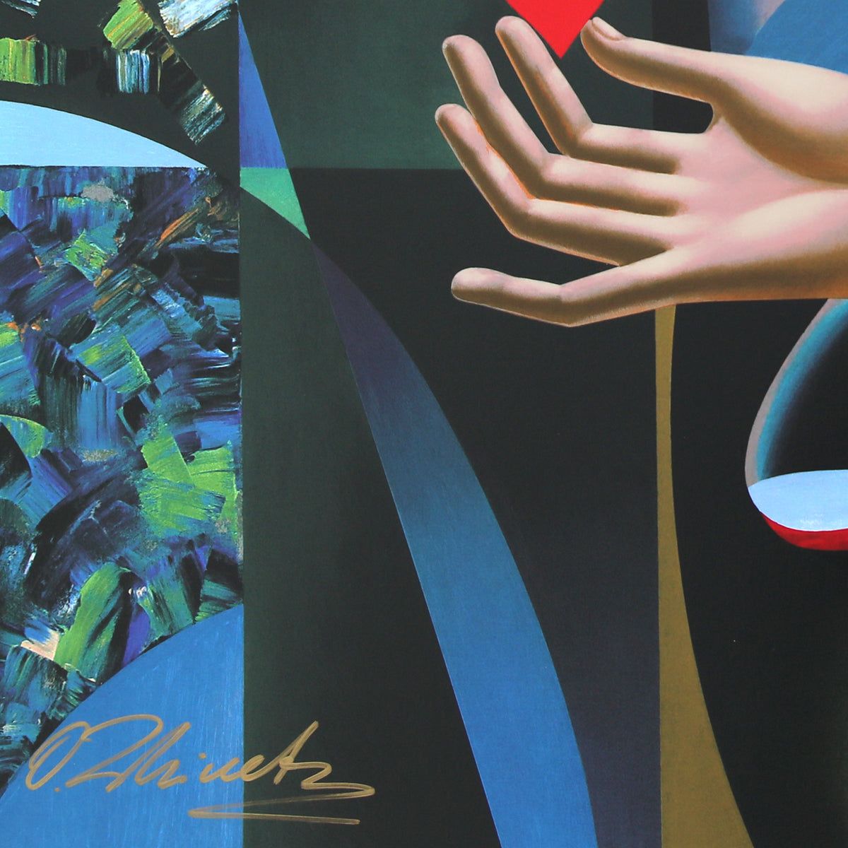 Oleg Zhivetin- Silkscreen "Tender Heart"