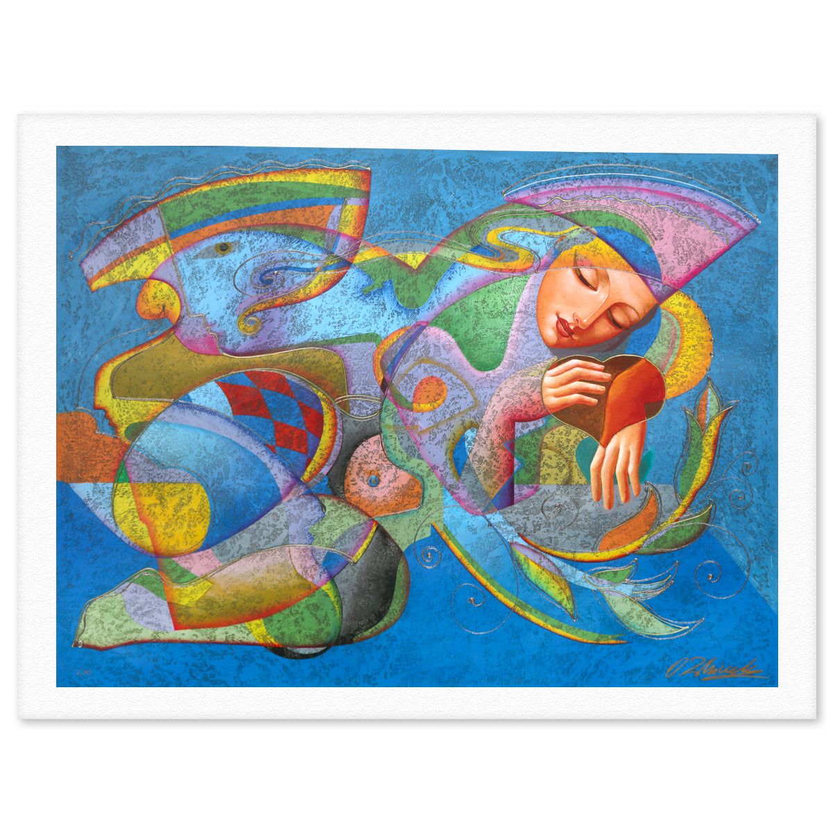 Oleg Zhivetin- Silkscreen "Reverie"