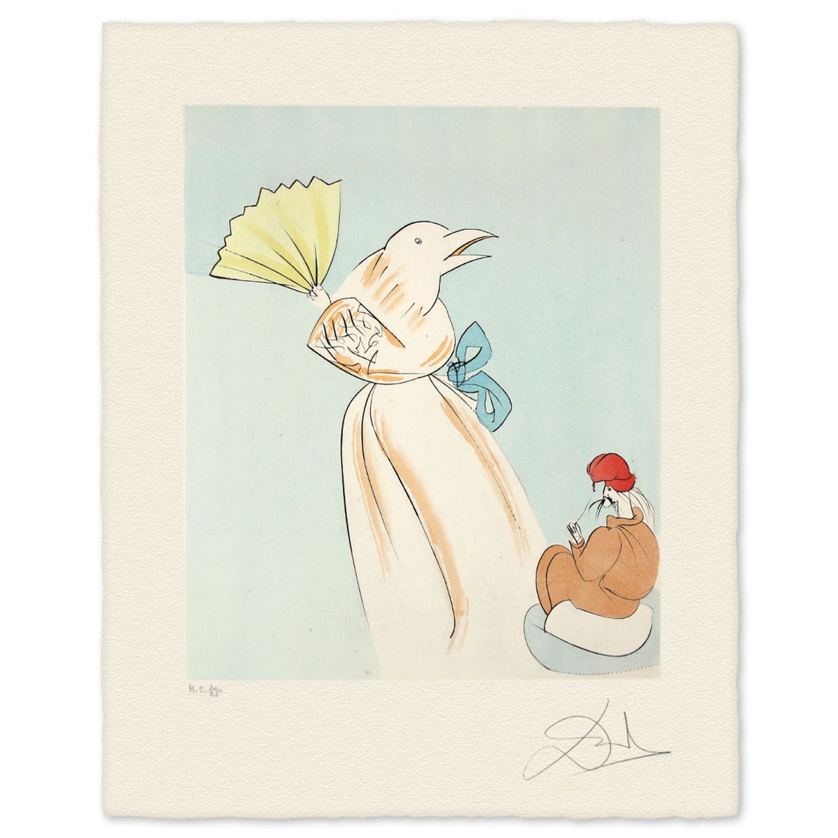 Salvador Dali- Etching "Shitakiri- The Tongue- Cut Sparrow"