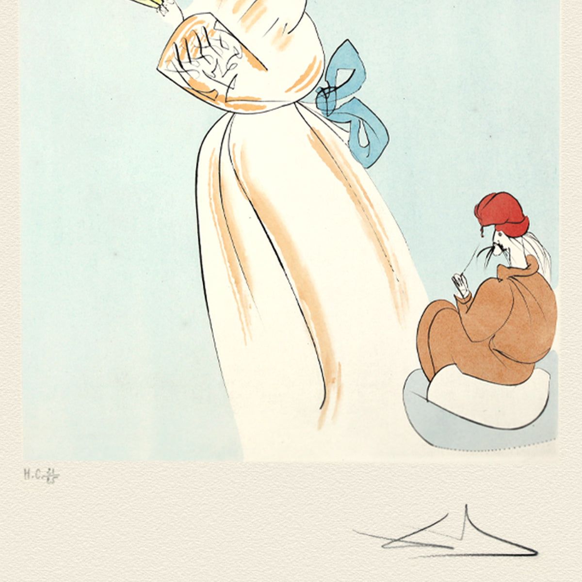 Salvador Dali- Etching "Shitakiri- The Tongue- Cut Sparrow"