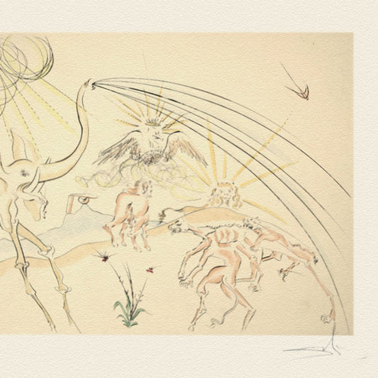 Salvador Dali- Etching "The Animals lll with the Plague"