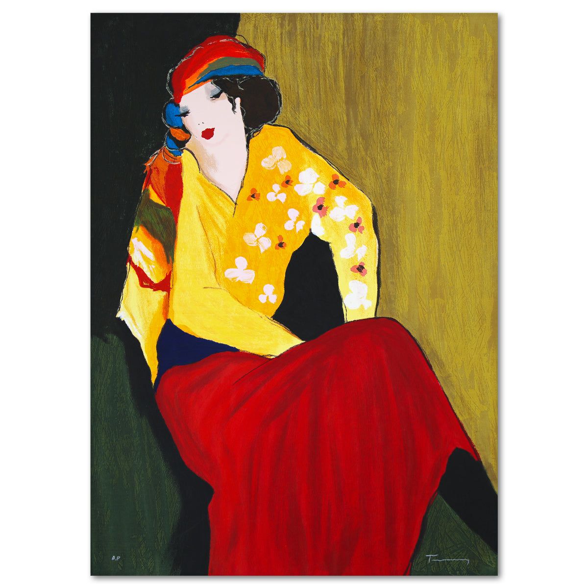 Itzchak Tarkay- Serigraph "Joie de Vivrec"