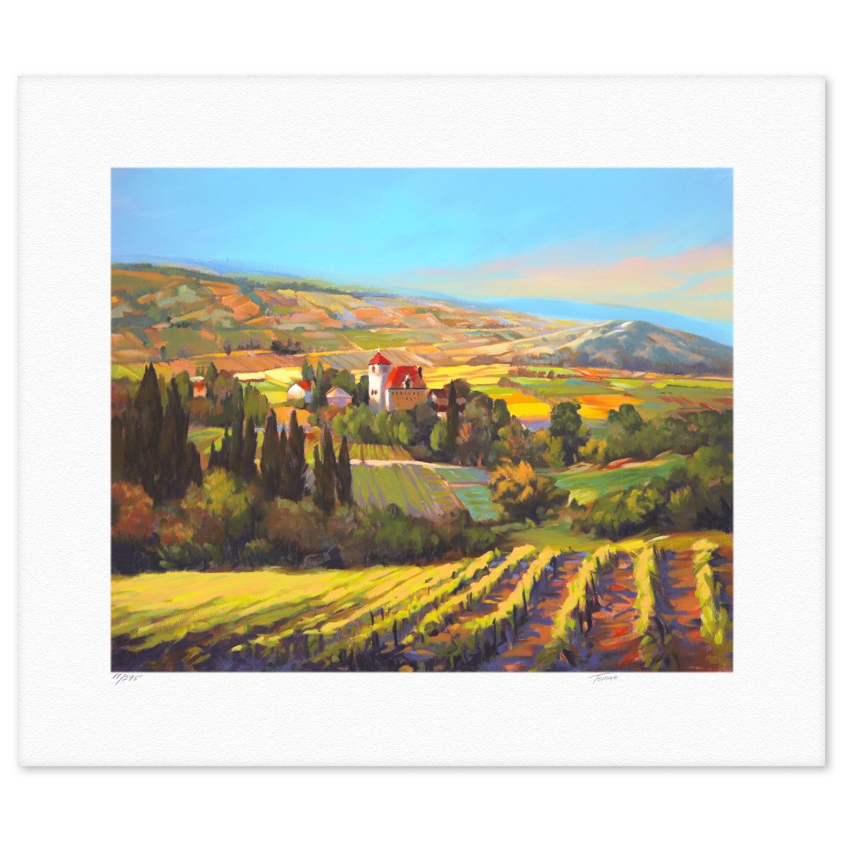 Jennie Tomao- Silkscreen "Through the Vineyard"