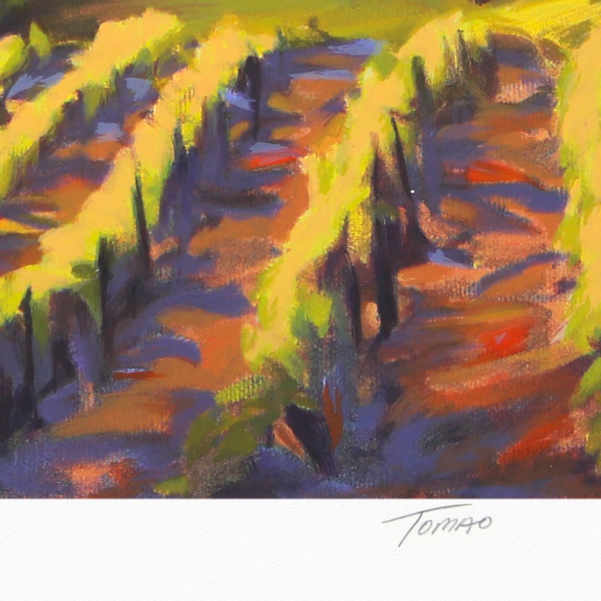 Jennie Tomao- Silkscreen "Through the Vineyard"