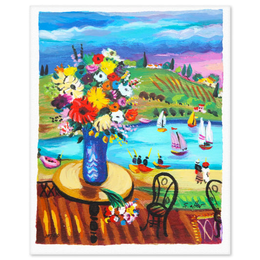 Shlmo Alter- Serigraph "Ships Ashore"