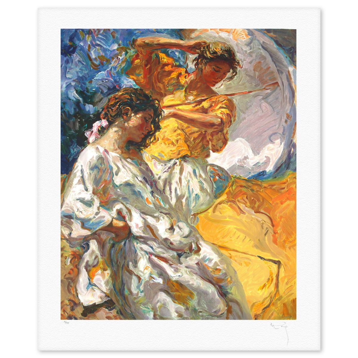 Royo- Serigraph "Dos Figuras"