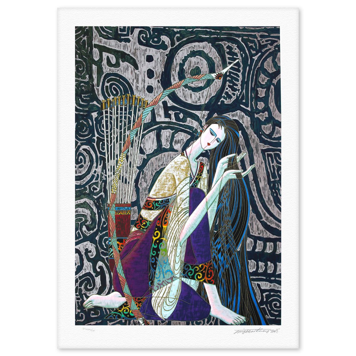 Ting Kuang- Silkscreen "Keeping Peace"