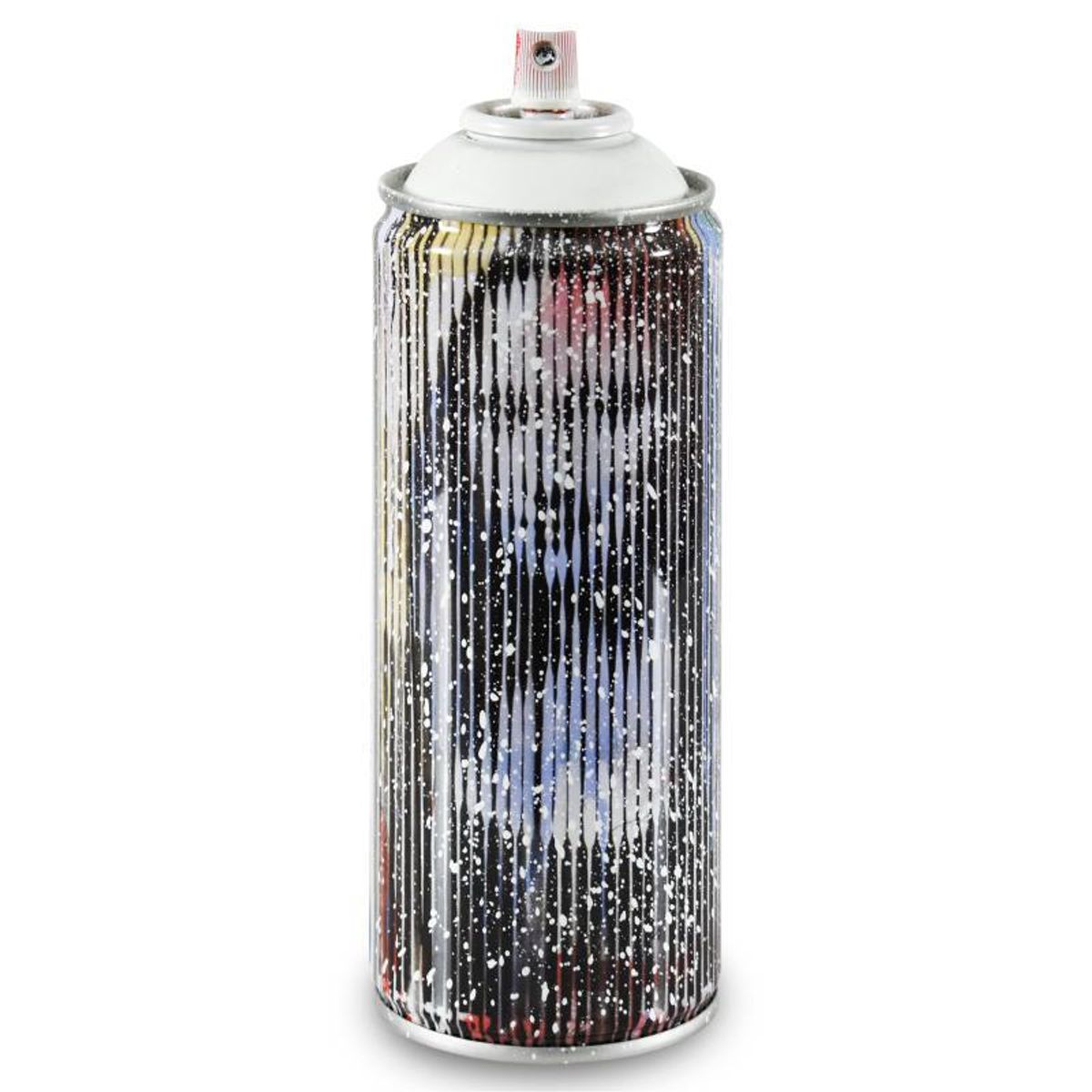 Mr. Brainwash, "Mona Lisa (White)" Limited Edition Hand Painted Spray Can with Plate Signature.
