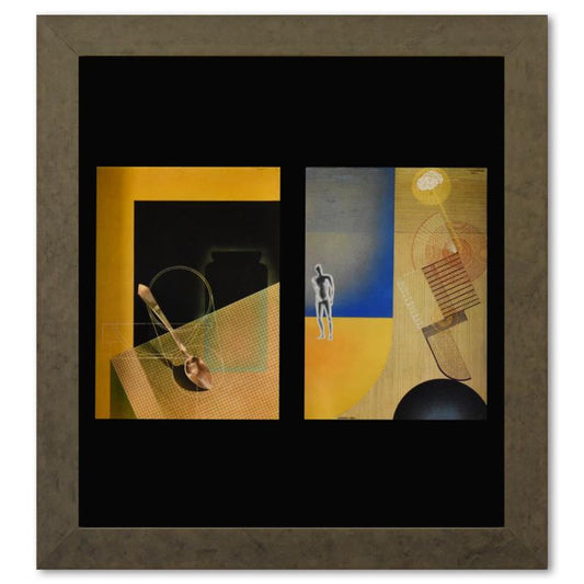 Victor Vasarely (1908-1997), "Etude (Bleue, Verte) de la serie Graphismes 1" Framed 1977 Heliogravure Print with Letter of Authenticity