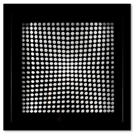 Victor Vasarely (1908-1997), "Trois Dimensions Optique de la serie Cinetiques" Framed 1973 Dimensional Art with Letter of Authenticity
