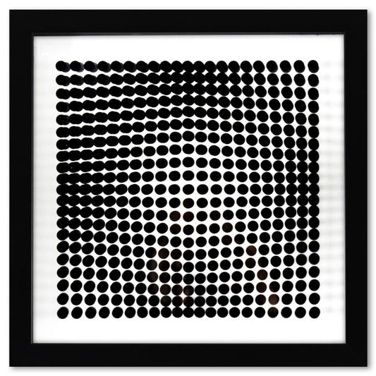 Victor Vasarely (1908-1997), "Trois Dimensions Optique de la serie Cinetiques" Framed 1973 Dimensional Art with Letter of Authenticity