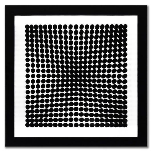 Victor Vasarely (1908-1997), "Trois Dimensions Optique de la serie Cinetiques (Set of 8)" Framed 1973 Dimensional Art with Letter of Authenticity
