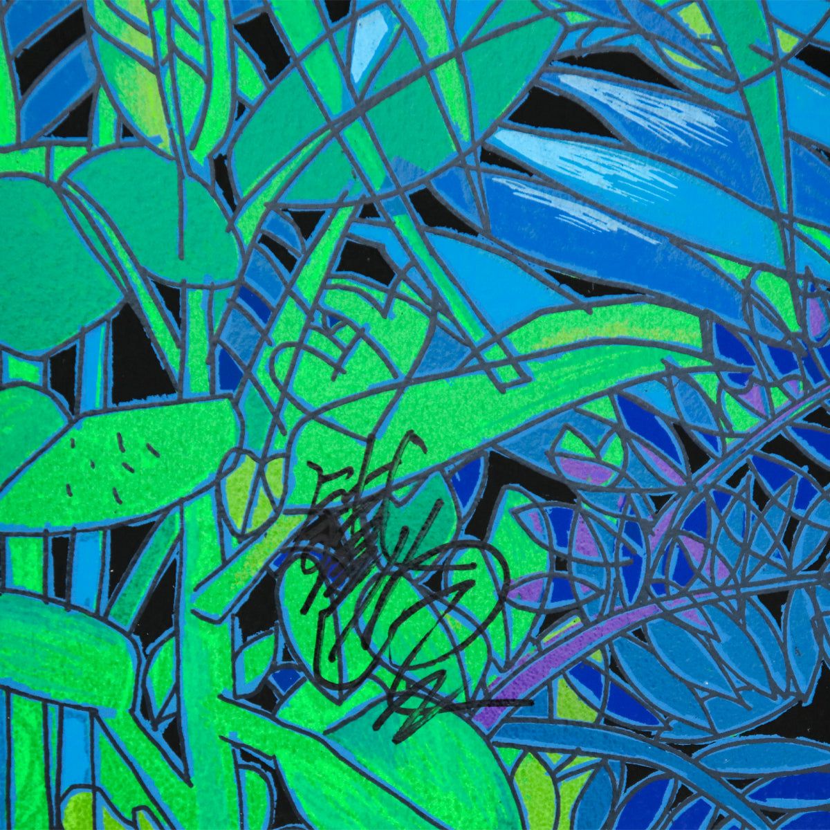 Jian Tie Feng- Silkscreen "Lovers Tree"