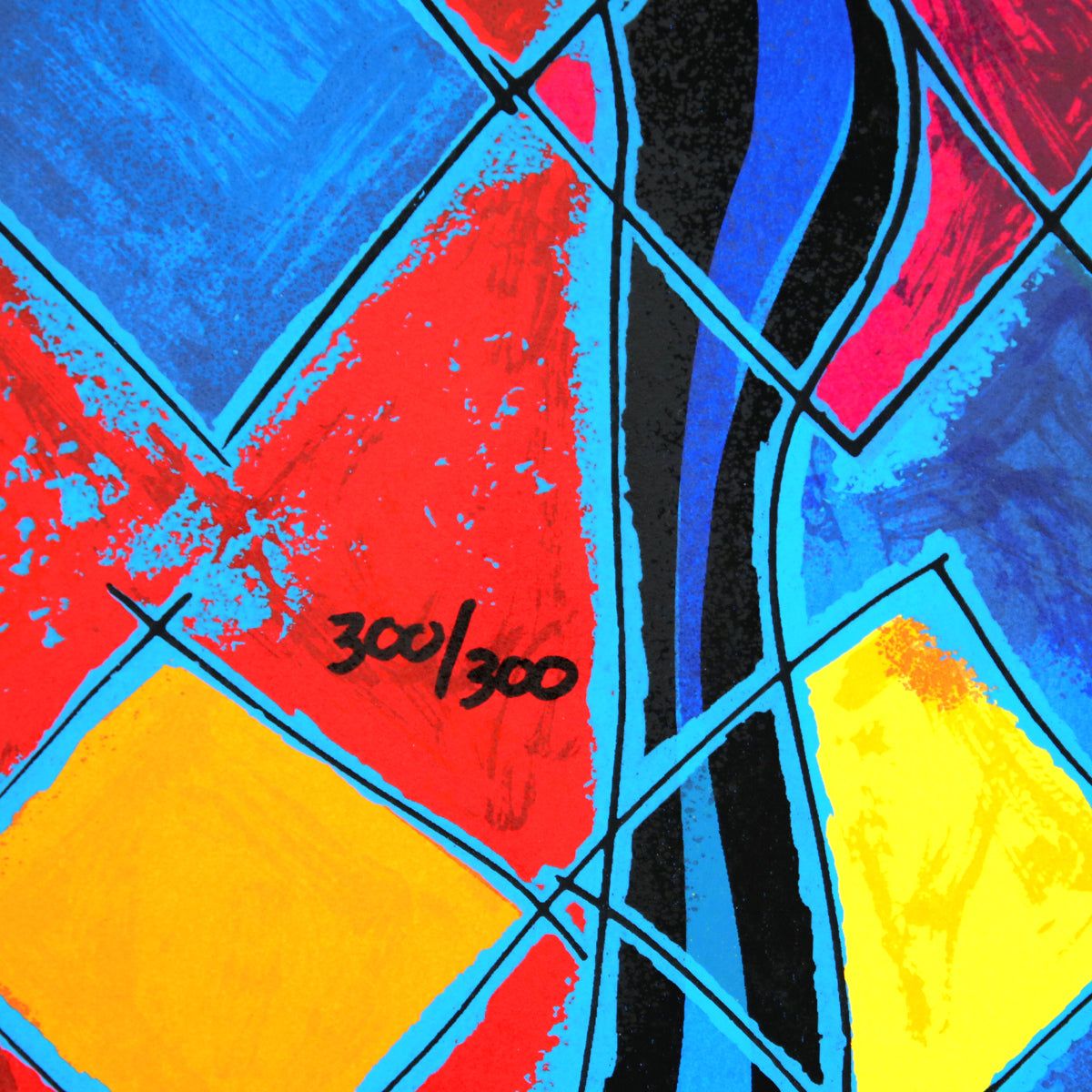 Jian Tie Feng- Silkscreen "Beauty and  Flowers"