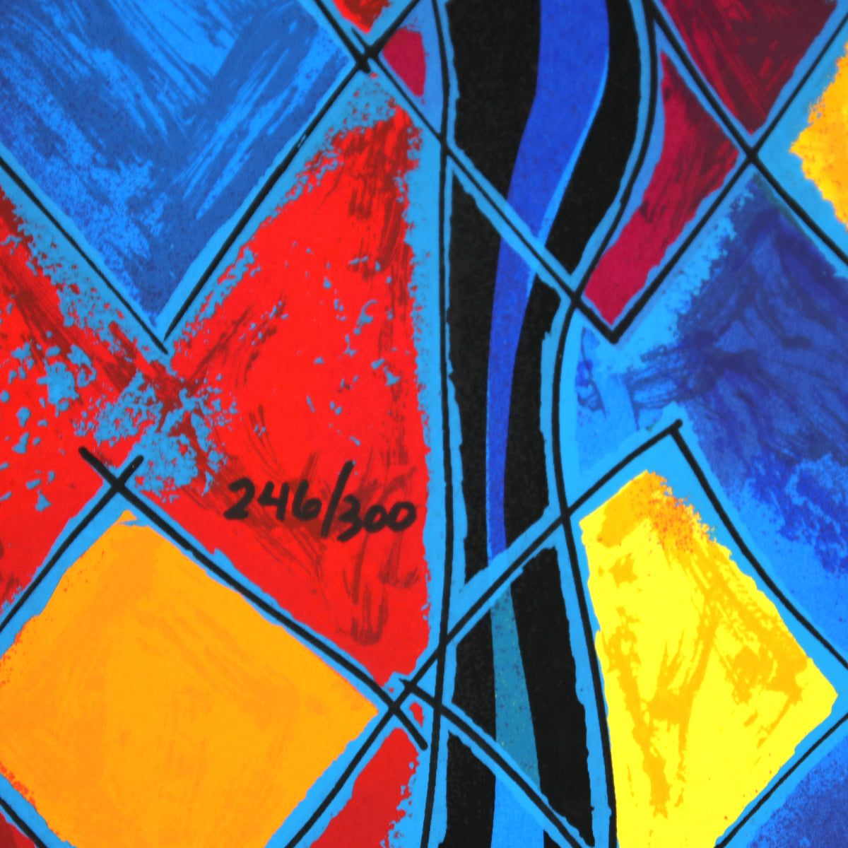 Jian Tie Feng- Silkscreen "Beauty and  Flowers"