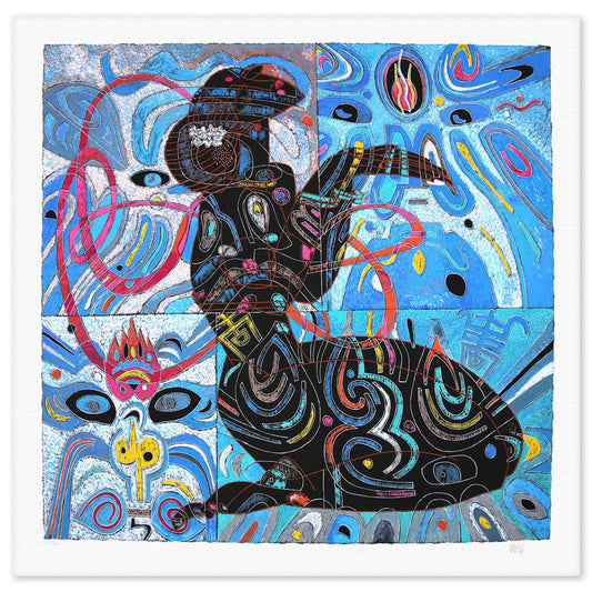 Jian Tie Feng- Silkscreen "Girl of Tang Dynasty"