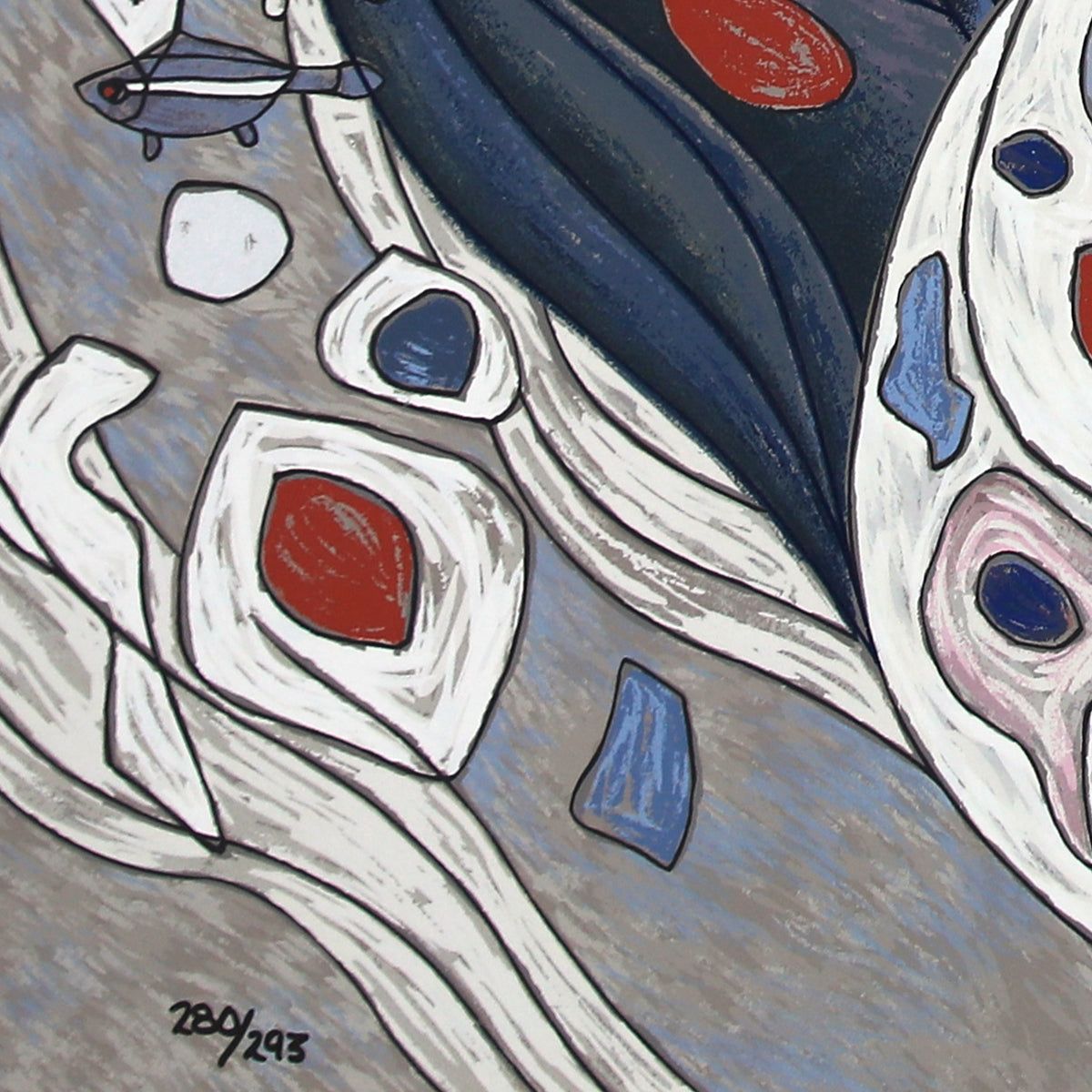 Jian Tie Feng- Silkscreen "White Mermaid"