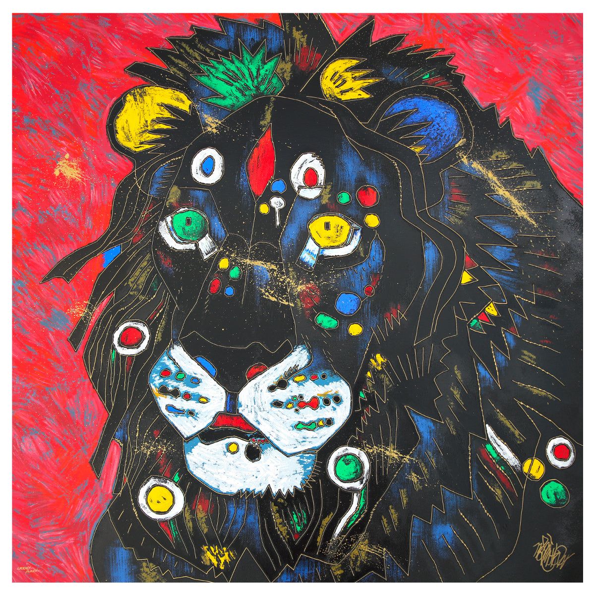 Jian Tie Feng- Serigraph "King"