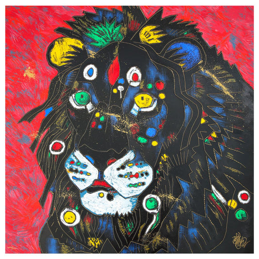 Jian Tie Feng- Serigraph "King"