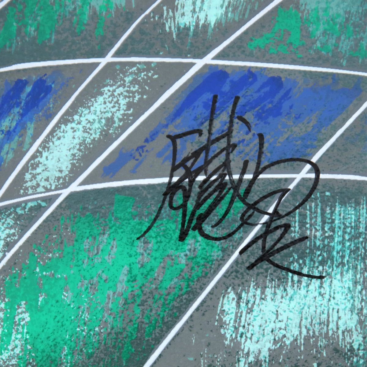 Jian Tie Feng- Silkscreen "Morning Flowers"