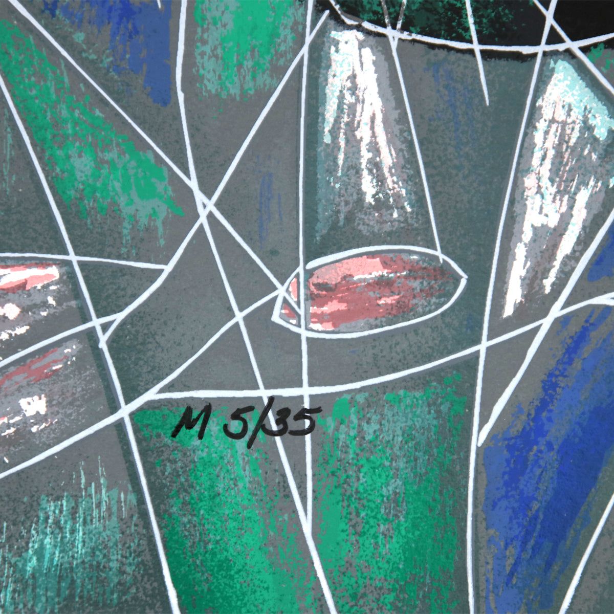 Jian Tie Feng- Silkscreen "Morning Flowers"