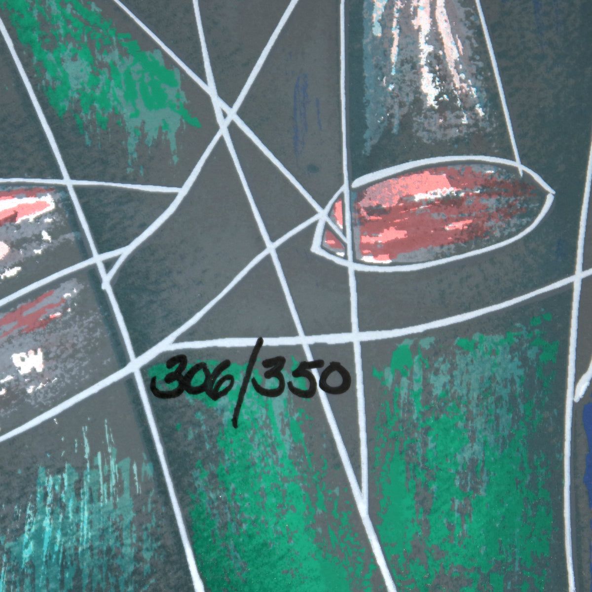 Jian Tie Feng- Silkscreen "Morning Flowers"