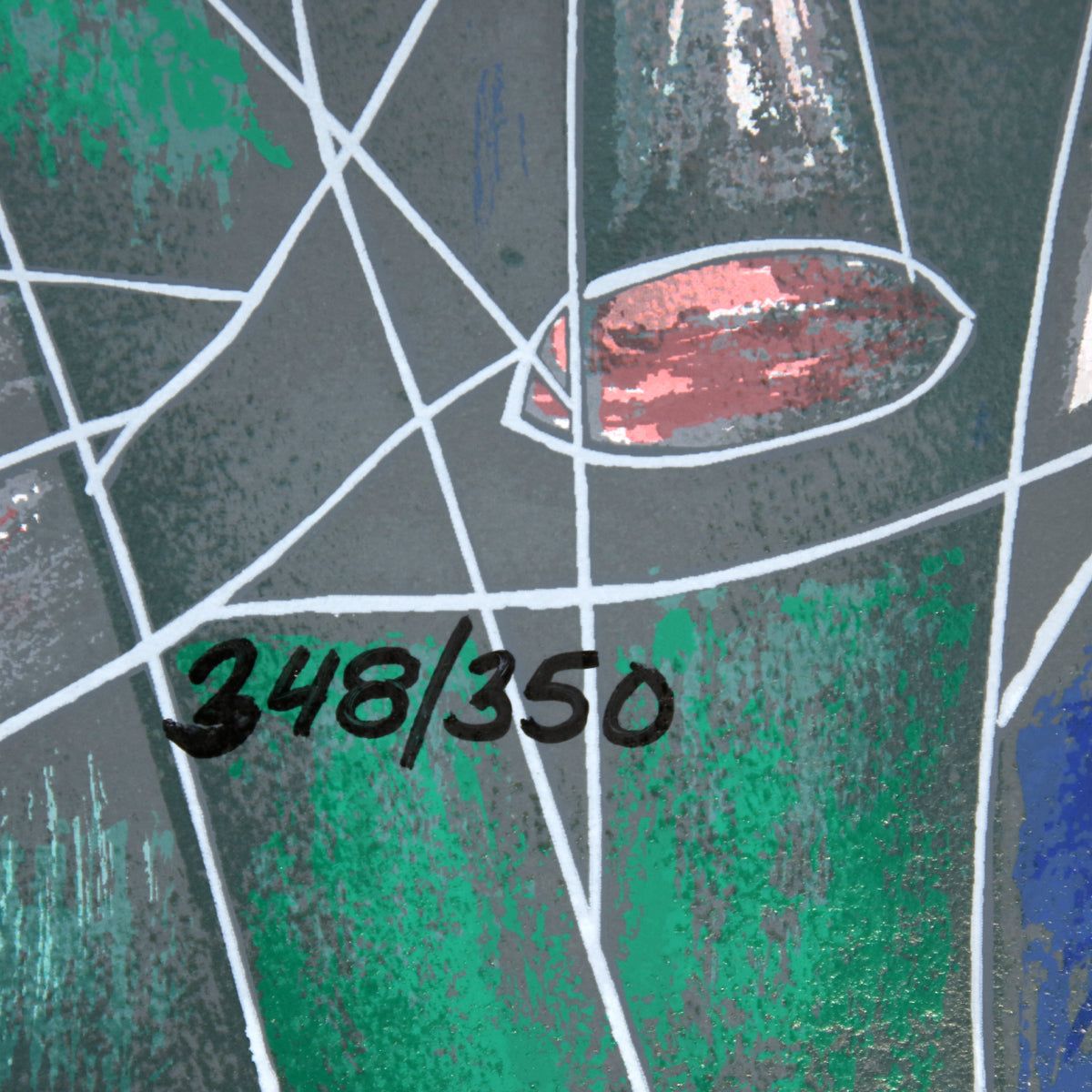 Jian Tie Feng- Silkscreen "Morning Flowers"