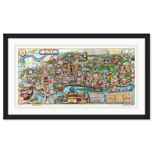 Charles Fazzino- 3D Construction Silkscreen Serigraph "NEW YORK IS"