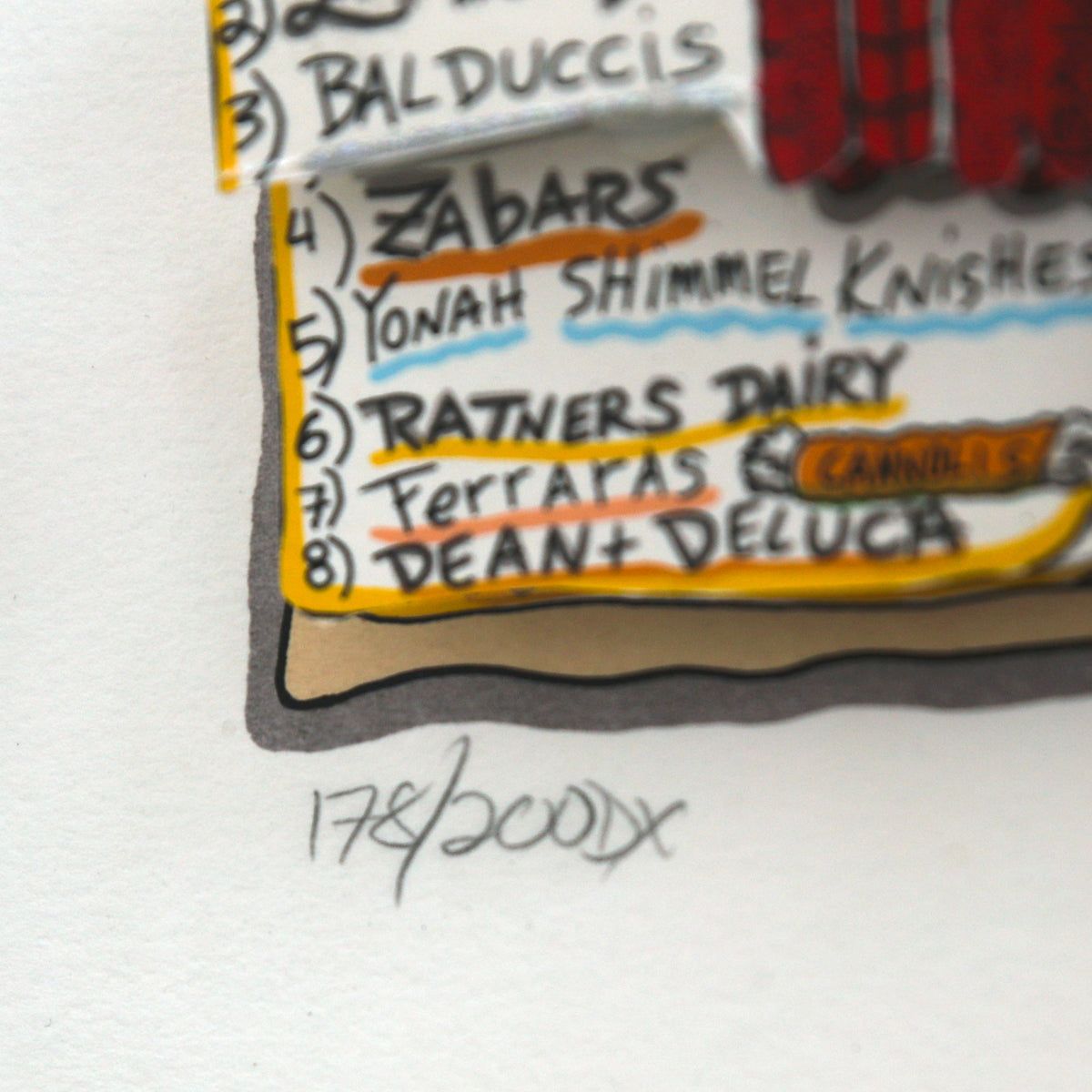 Charles Fazzino- 3D Construction Silkscreen Serigraph "NEW YORK IS"