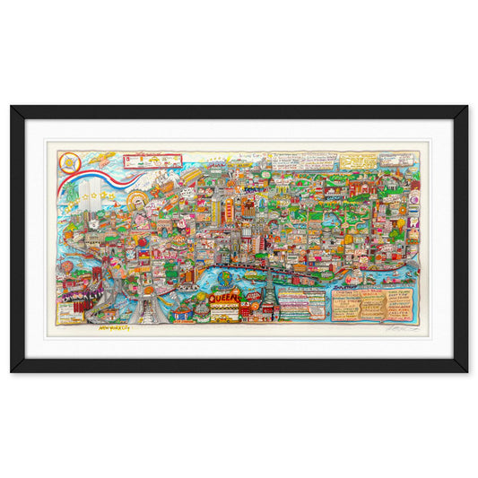 Charles Fazzino- 3D Construction Silkscreen Serigraph "NEW YORK IS"