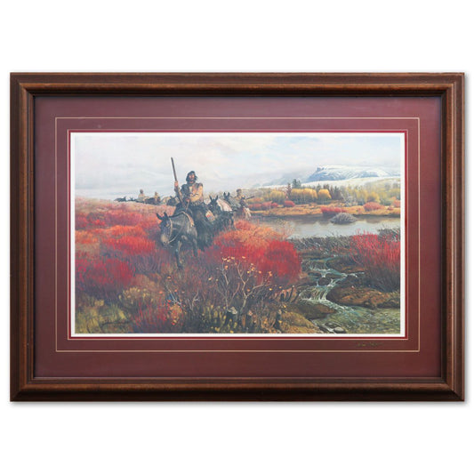 John Clymer- Offset Lithograph "Trapper"