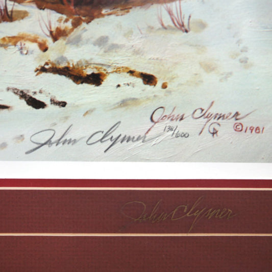 John Clymer- Offset Lithograph "Winter's End"